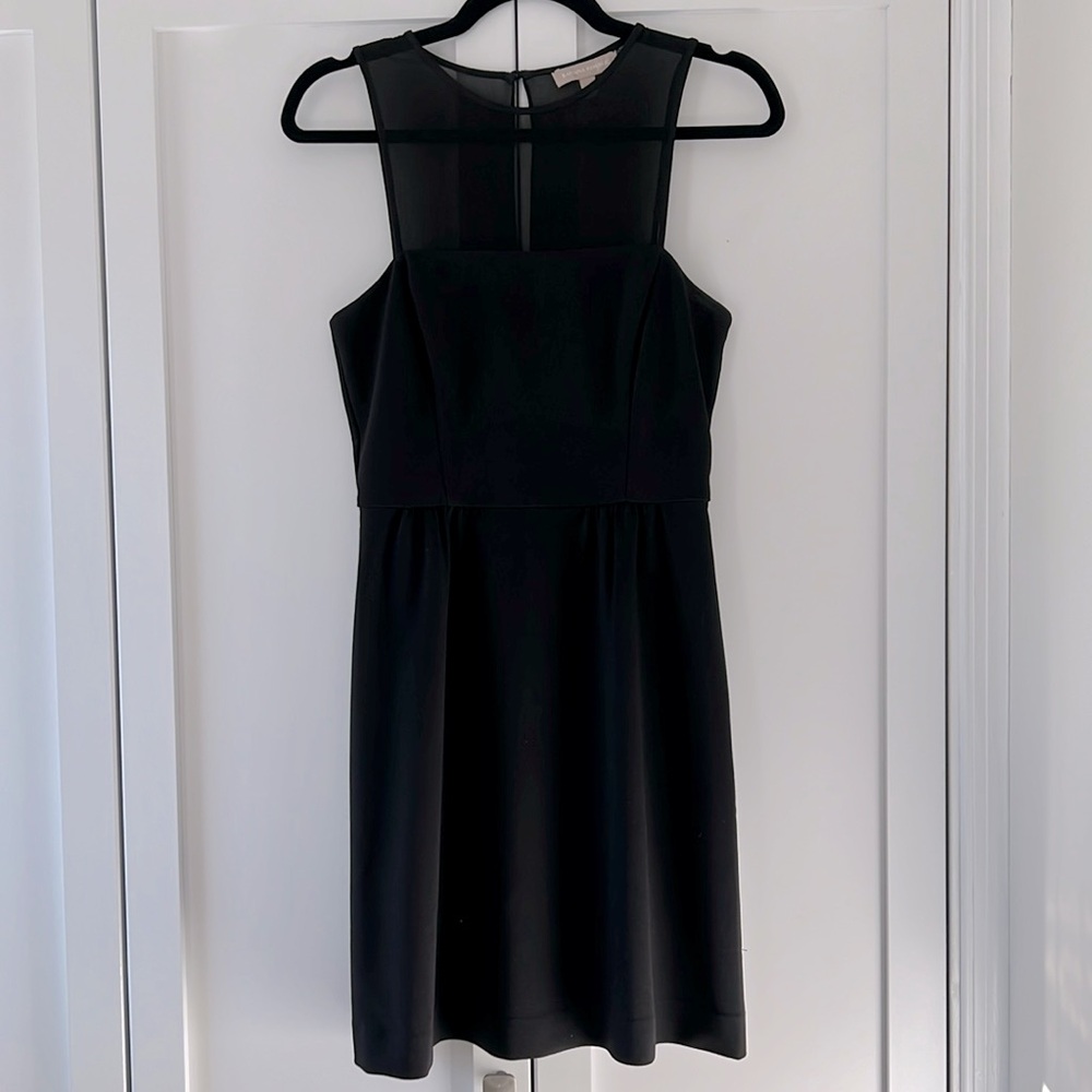 Banana Republic Black Mesh Top Dress